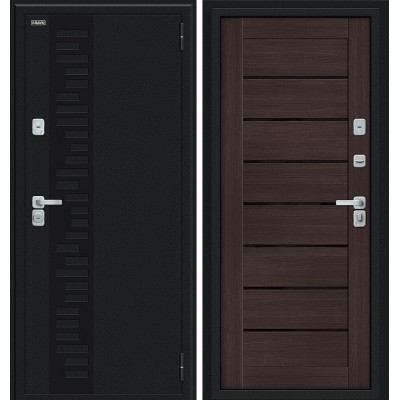 Техно Д2/BChrome Букле черное/Wenge Melinga